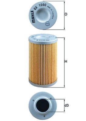 Eļļas filtrs MAHLE OX1090