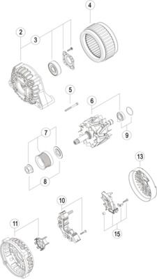 Ģenerators MAHLE MG 257