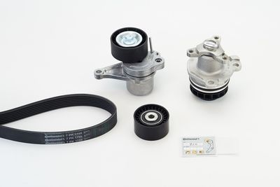 Водяной насос + комплект ручейковых ремней CONTINENTAL CTAM 7PK1705WP1