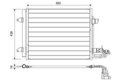 Конденсатор, кондиционер VALEO 817806