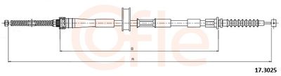 Тросик, cтояночный тормоз COFLE 92.17.3025