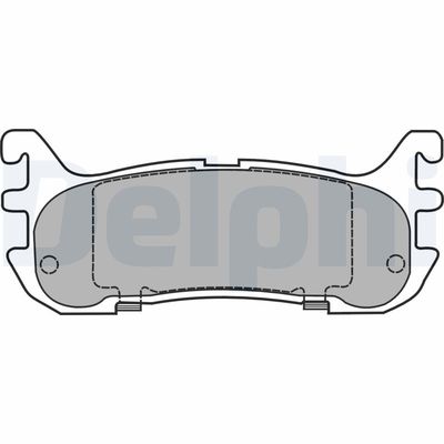 Bremžu uzliku kompl., Disku bremzes DELPHI LP1452