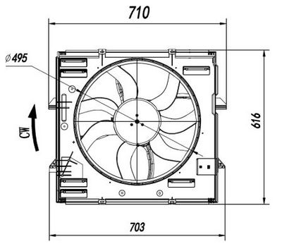 Ventilators, Motora dzesēšanas sistēma NRF 47921