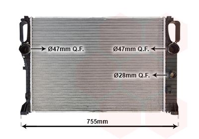 Radiators, Motora dzesēšanas sistēma VAN WEZEL 30002459