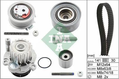 Ūdenssūknis + Zobsiksnas komplekts Schaeffler INA 530 0463 30