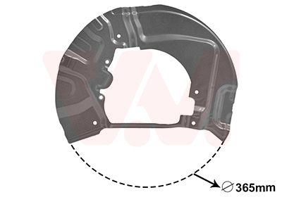 Dubļu sargs, Bremžu disks VAN WEZEL 0655371