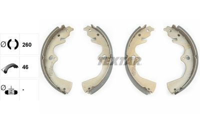 Bremžu loku komplekts TEXTAR 91064100