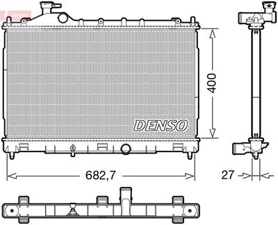 Radiators, Motora dzesēšanas sistēma DENSO DRM45058