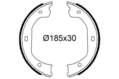 Bremžu loku komplekts VALEO 564298