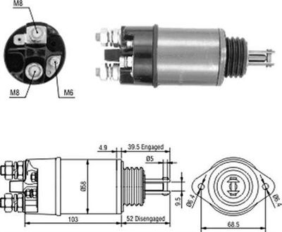 Ievilcējrelejs, Starteris MAGNETI MARELLI 940113050449