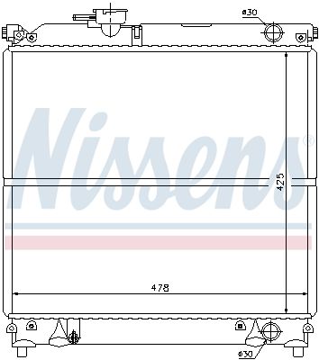 Radiators, Motora dzesēšanas sistēma NISSENS 64181