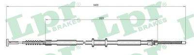Тросик, cтояночный тормоз LPR C0843B