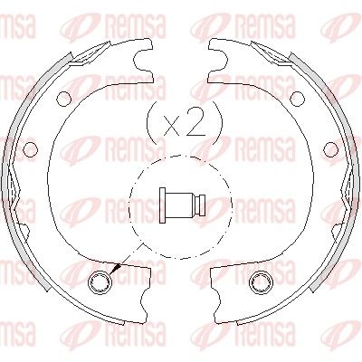 Bremžu loks, stāvbremze REMSA 4725.00