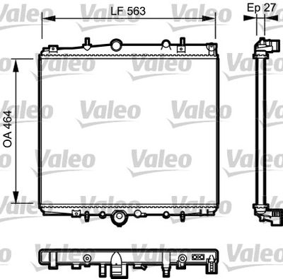 Radiators, Motora dzesēšanas sistēma VALEO 732944