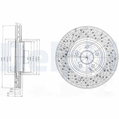 Bremžu diski DELPHI BG9014