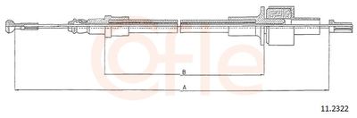 Трос, управление сцеплением COFLE 92.11.2322