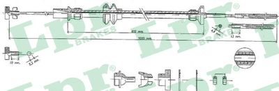 Трос, управление сцеплением LPR C0452C