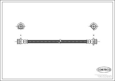 Тормозной шланг CORTECO 19032985