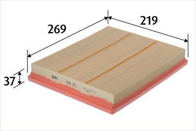 Воздушный фильтр VALEO 585871