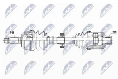 Приводной вал NTY NPW-HD-044