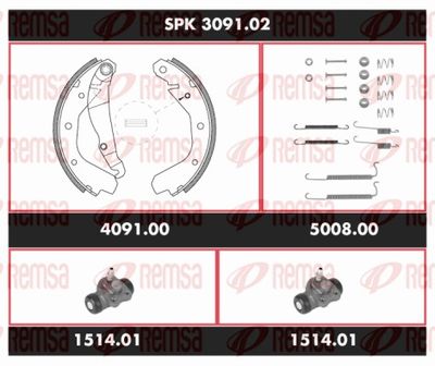 Bremžu komplekts, Trumuļu bremzes REMSA SPK 3091.02
