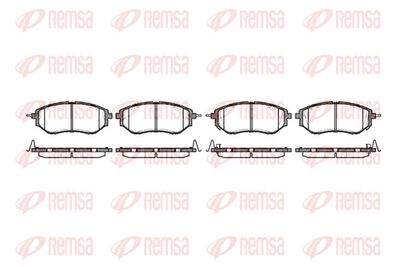 Bremžu uzliku kompl., Disku bremzes REMSA 1137.02