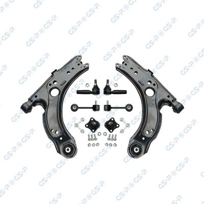 Ремкомплект, поперечный рычаг подвески GSP S990016SK