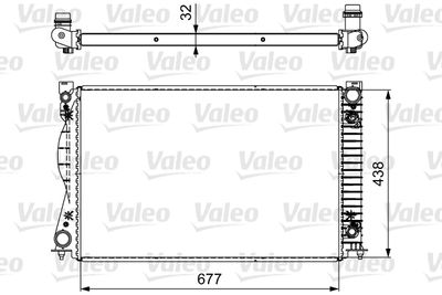 Радиатор, охлаждение двигателя VALEO 735032