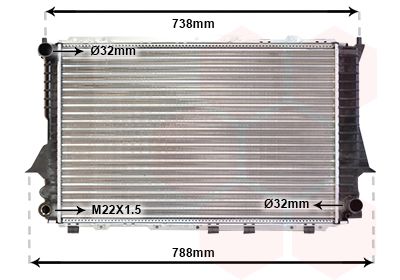 Radiators, Motora dzesēšanas sistēma VAN WEZEL 03002083