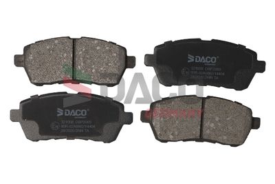 Комплект тормозных колодок, дисковый тормоз DACO 321008
