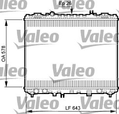 Radiators, Motora dzesēšanas sistēma VALEO 735506