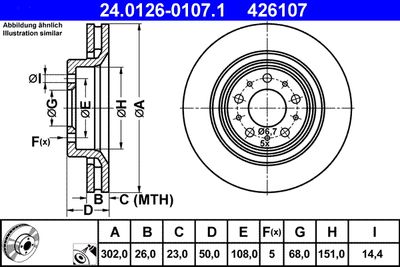 Тормозной диск ATE 24.0126-0107.1