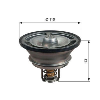 Termostats, Dzesēšanas šķidrums GATES TH51482G1