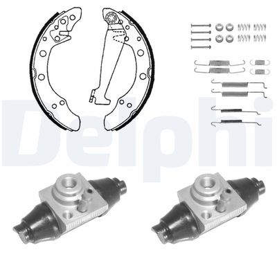 Bremžu loku komplekts DELPHI KP1132