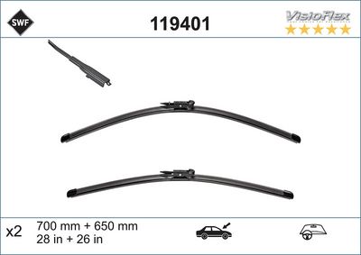 Stikla tīrītāja slotiņa SWF 119401
