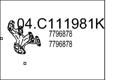 Труба выхлопного газа MTS 04.C111981K