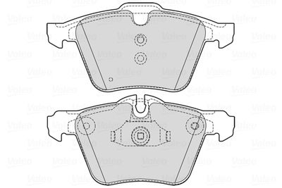 Bremžu uzliku kompl., Disku bremzes VALEO 601752