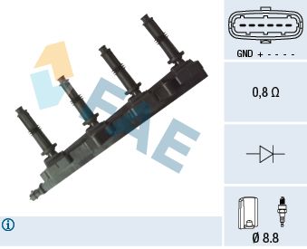 Aizdedzes spole FAE 80269