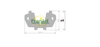 Pretčīkstēšanas plēve, Bremžu uzlikas FRENKIT 940204