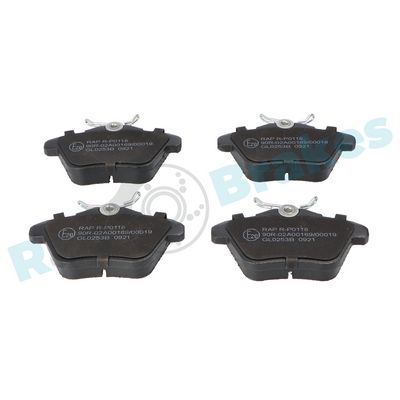 Bremžu uzliku kompl., Disku bremzes RAP BRAKES R-P0118