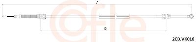 Трос, механическая коробка передач COFLE 2CB.VK016