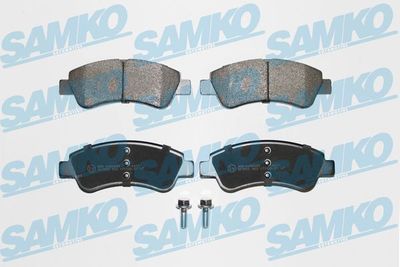 Комплект тормозных колодок, дисковый тормоз SAMKO 5SP802