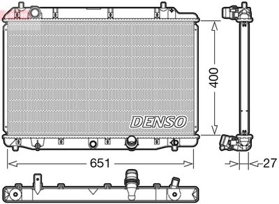 Radiators, Motora dzesēšanas sistēma DENSO DRM40036