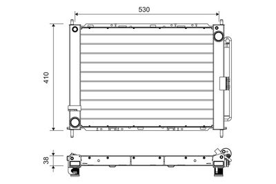 Конденсатор, кондиционер VALEO 822709