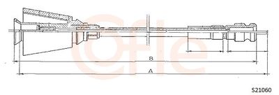 Тросик спидометра COFLE 92.S21060
