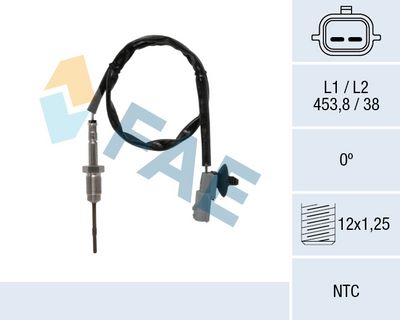 Датчик, температура выхлопных газов FAE 68642