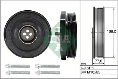 Комплект ременных шкивов, коленчатый вал Schaeffler INA 544 0130 20