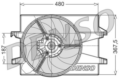 Ventilators, Motora dzesēšanas sistēma DENSO DER10001
