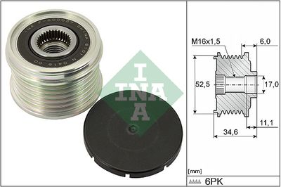 Ģeneratora brīvgaitas mehānisms Schaeffler INA 535 0315 10