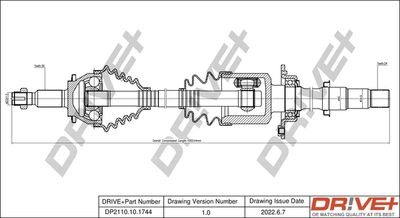 Piedziņas vārpsta Dr!ve+ DP2110.10.1744